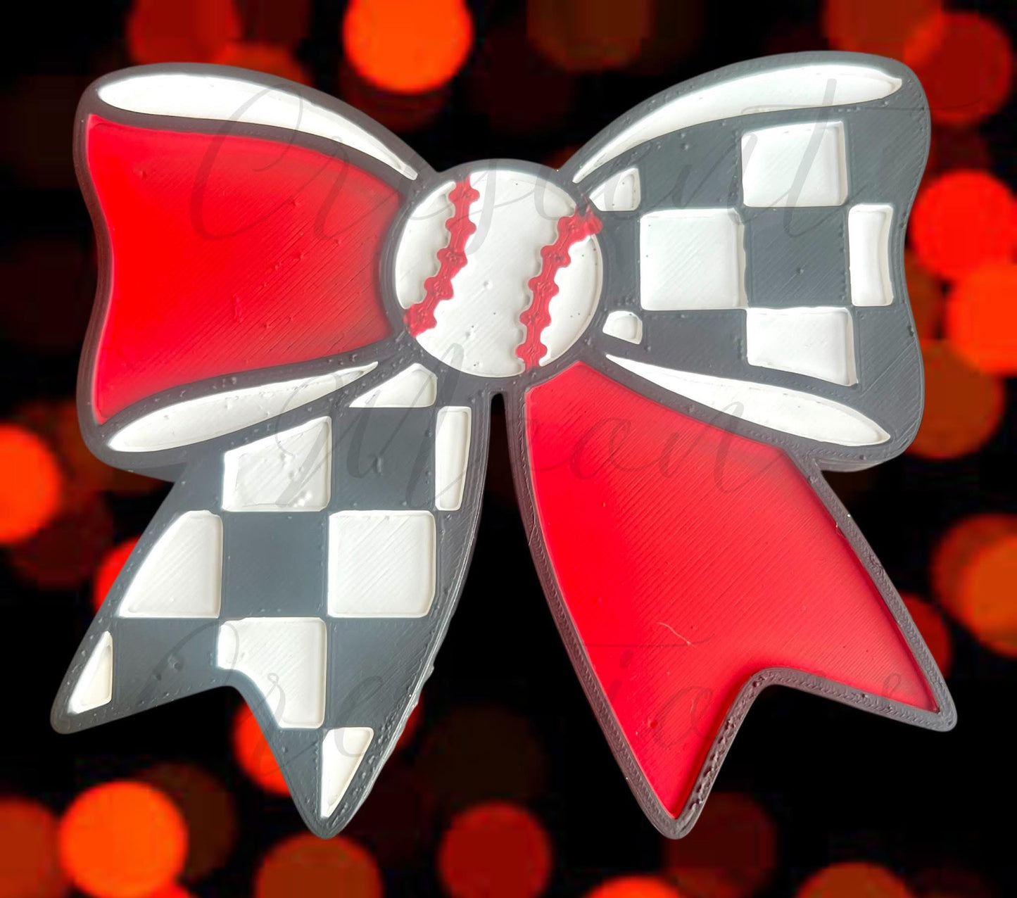 Baseball Bow Silicone Mold