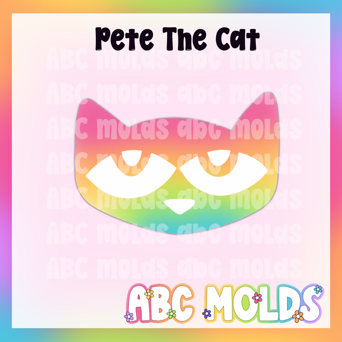 Pete cat silicone freshie mold