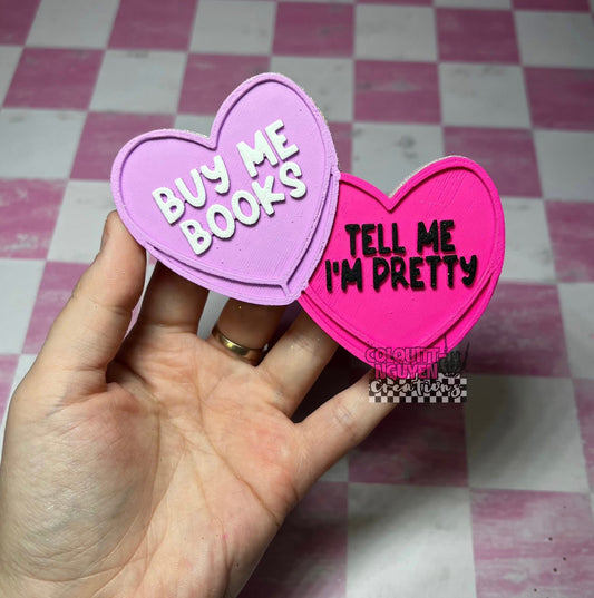 Buy me books tell me im pretty Silicone Mold