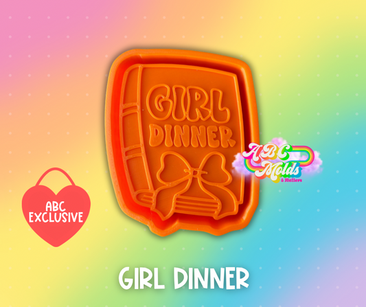 Girl Dinner Book Silicone Mold