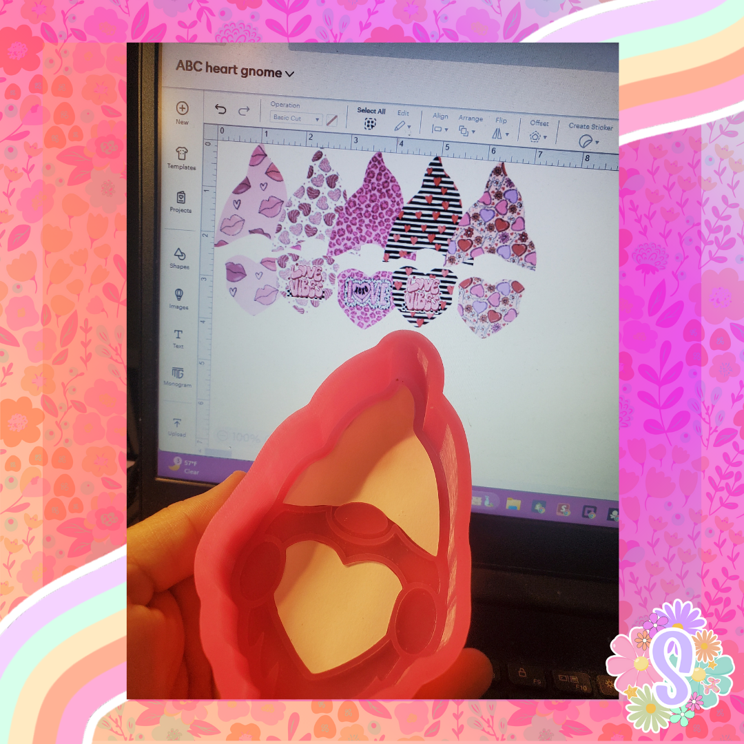 Heart Gnome Cardstock -  Sold & Shipped By Simply Sienna