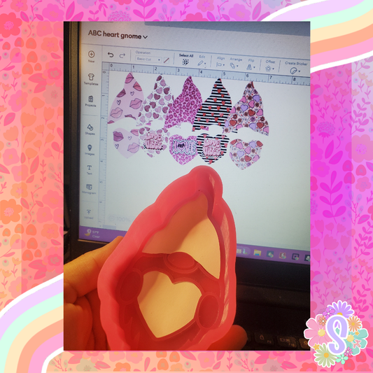 Heart Gnome Cardstock -  Sold & Shipped By Simply Sienna