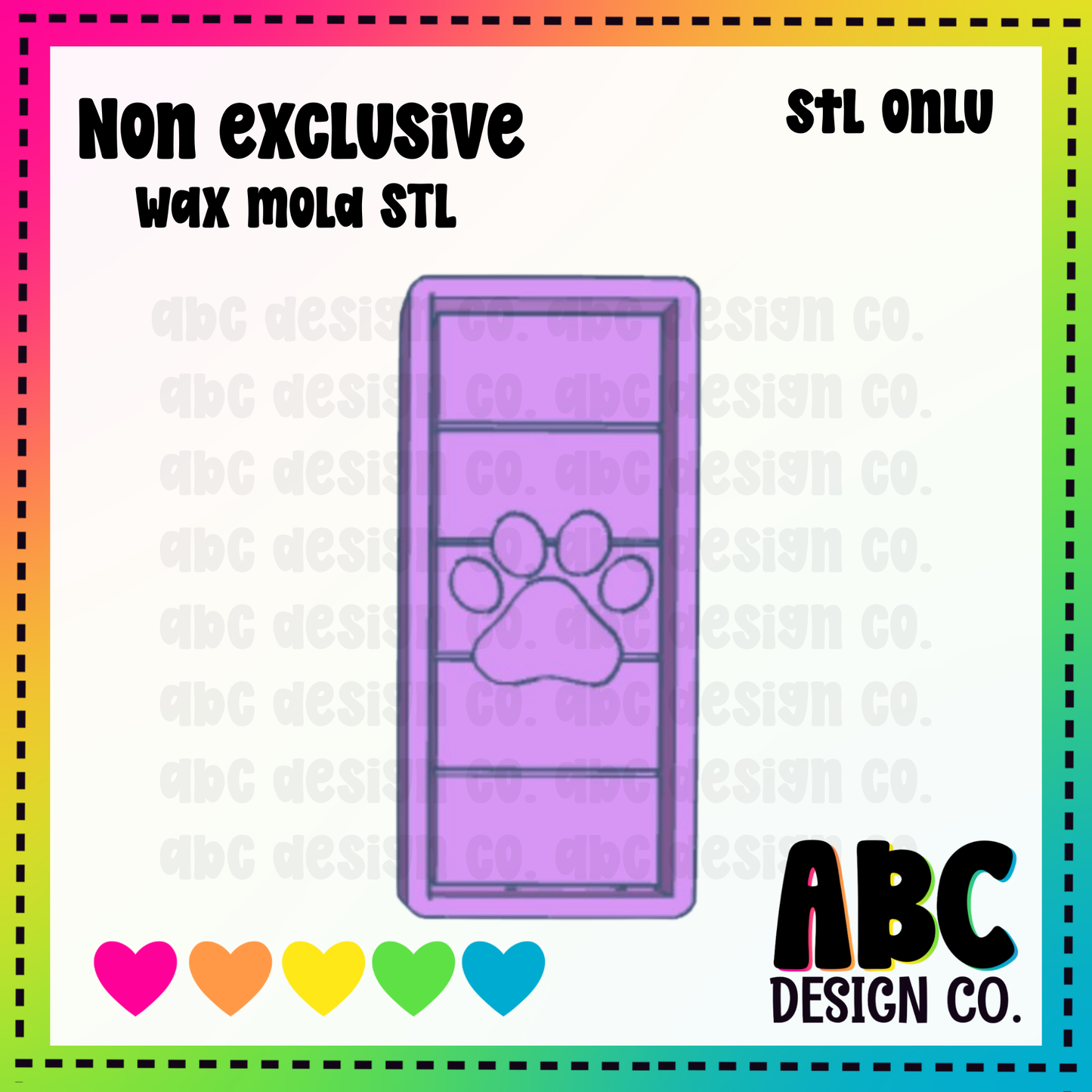 Paw Snapbar WAX Mold STL - digital download