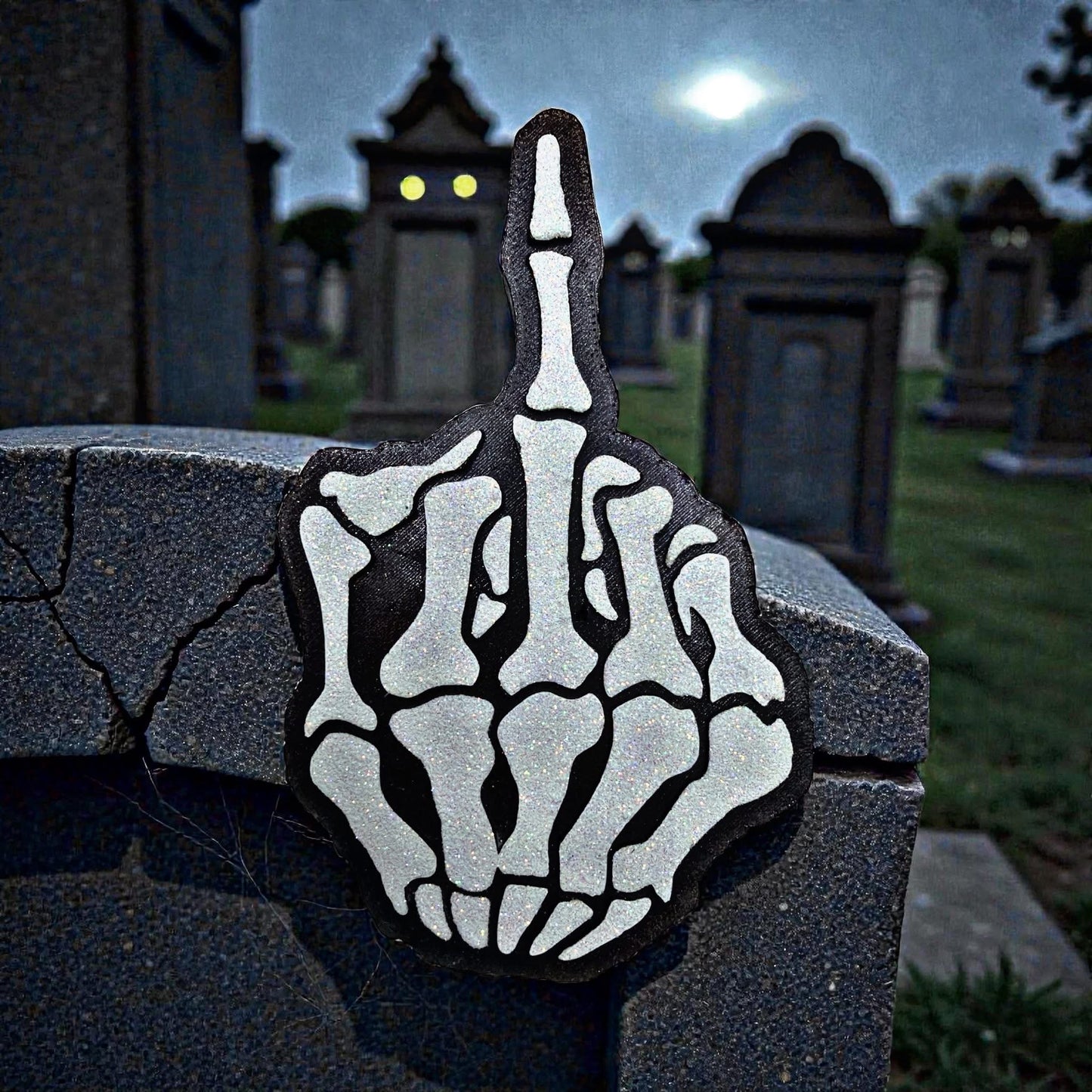 Skelly middle finger Silicone Freshie Mold