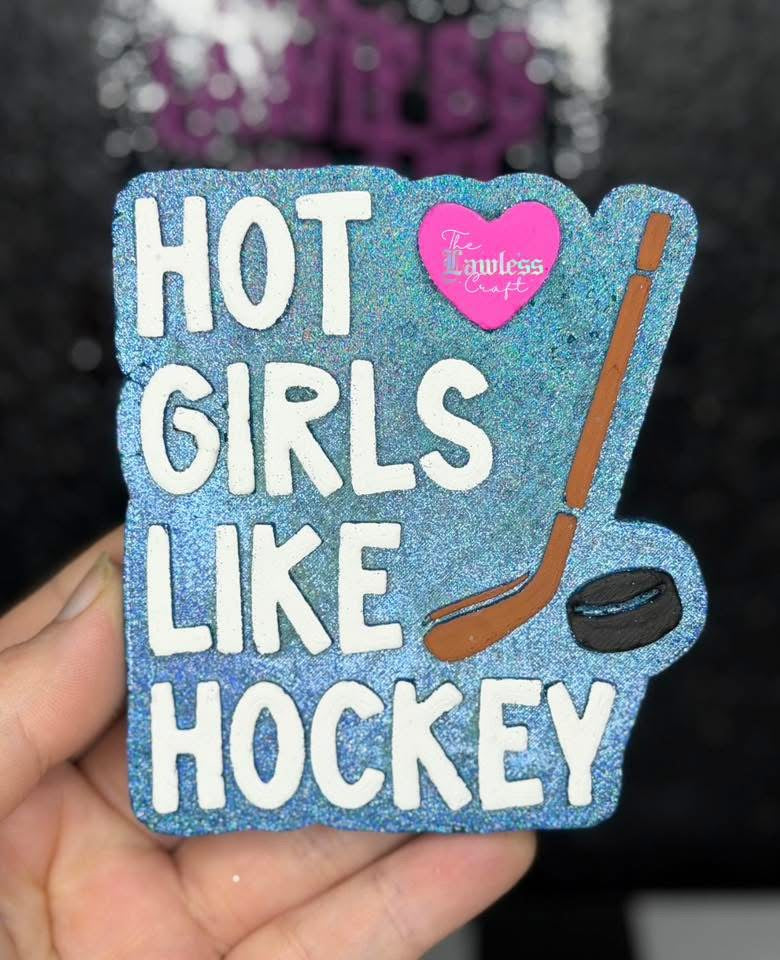 Hot Girls Like Hockey Silicone Freshie Mold