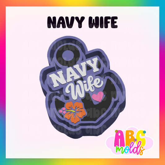 Navy wife - Silicone Freshie Mold