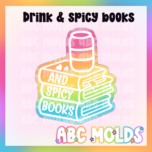 Drink & Spicy Books Silicone Freshie Mold