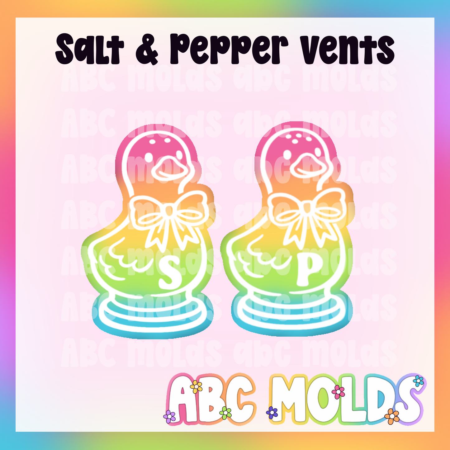 Goose Salt & Pepper Shaker Vents Silicone Mold