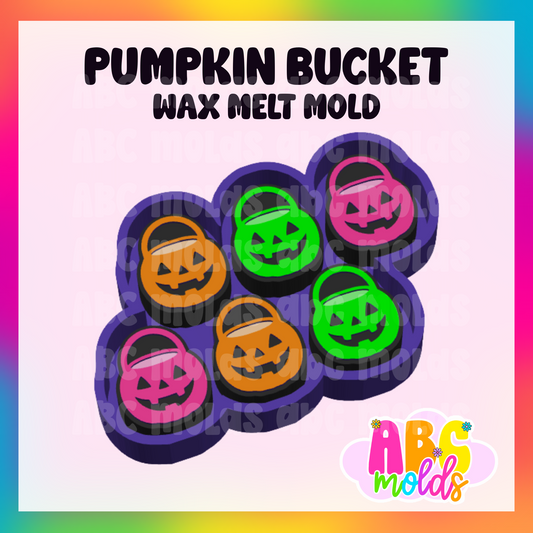 Pumpkin Bucket - Wax Multi Cavity  Wax Silicone Mold