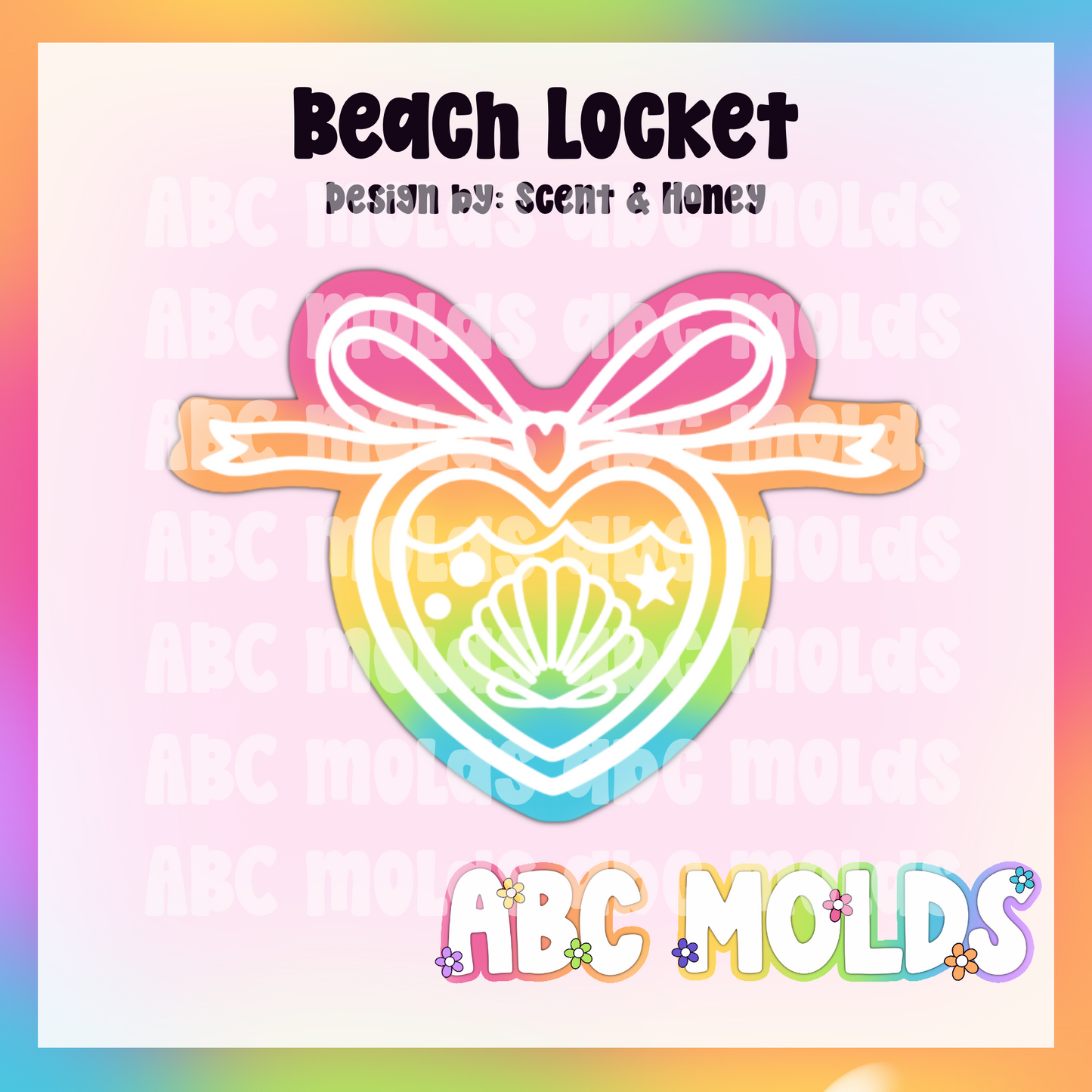Beach Locket Silicone Freshie Mold