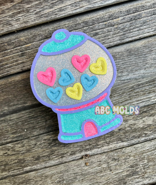 Heart Gumball Machine Silicone Mold