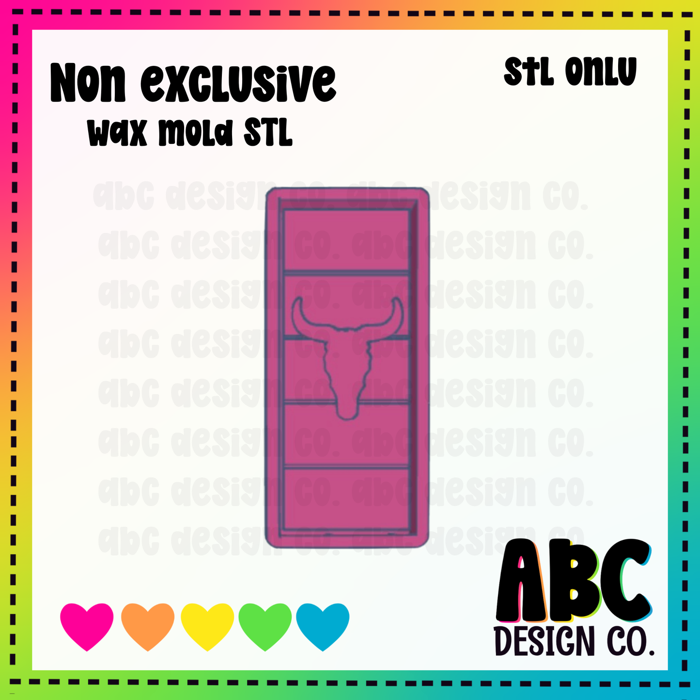 Bull Snapbar WAX Mold STL - digital download