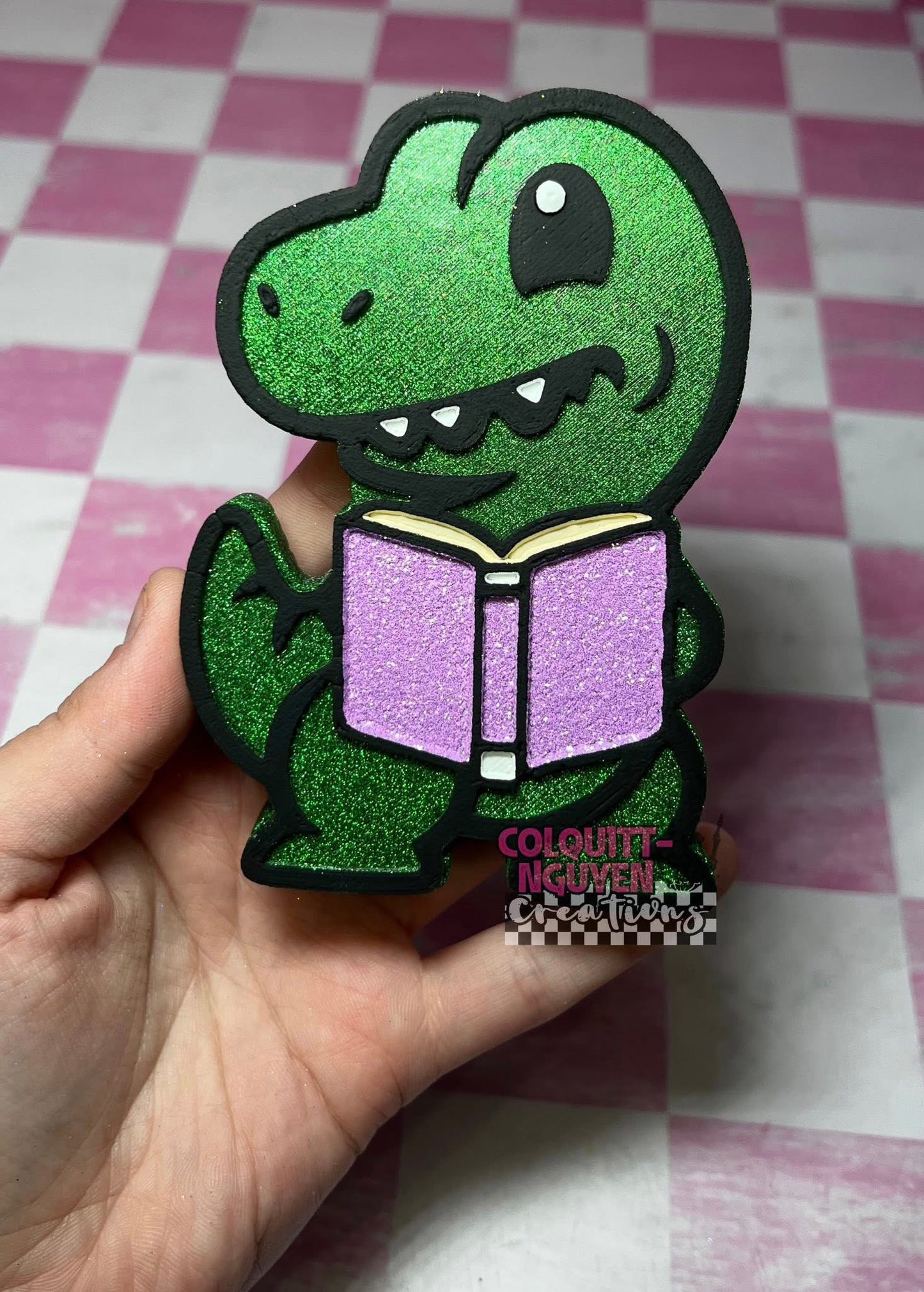 Reading dino Silicone Mold