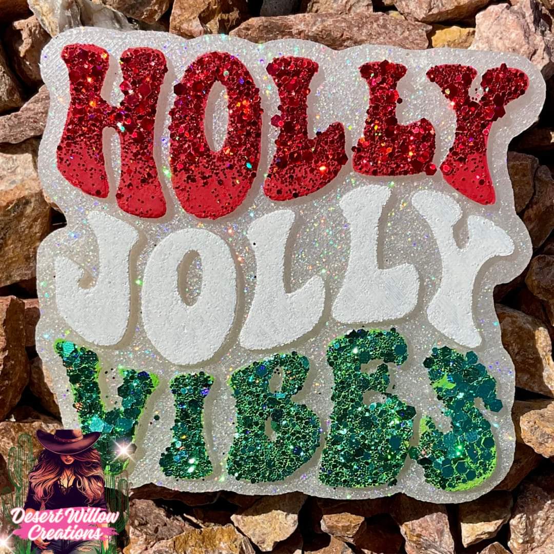 Holly Jolly silicone mold