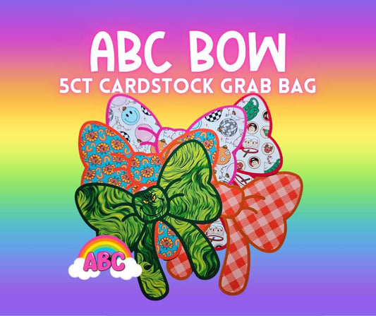 5ct bow grab bag cardstock