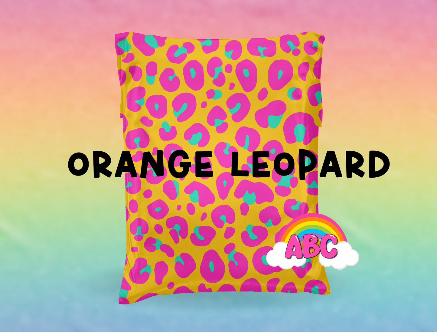 Orange Leopard 10x13 Mailers - Matte