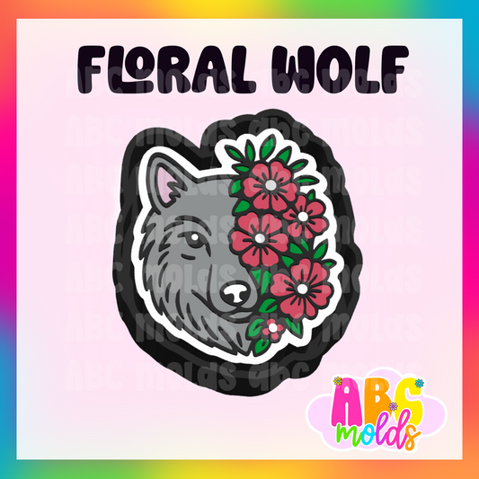 Floral Wolf - Silicone Freshie Mold