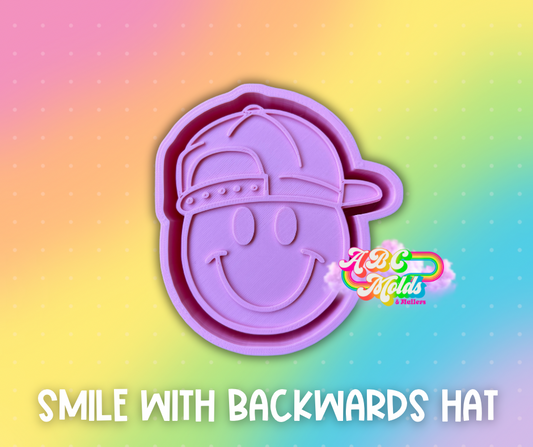 Smile with backwards hat silicone mold
