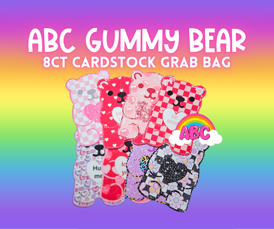 8ct Gummy Bear Cardstock Grab Bag