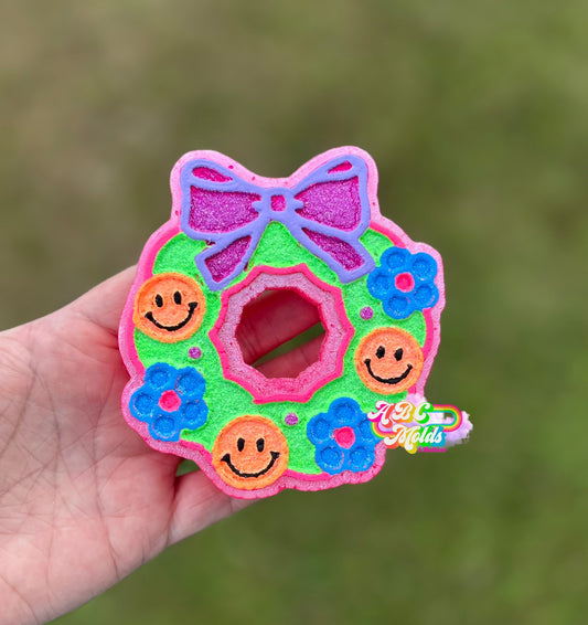 Groovy Wreath Silicone Mold