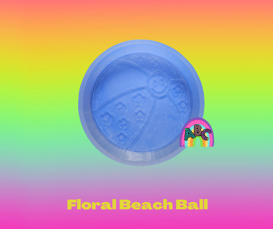 Floral Beach Ball silicone mold