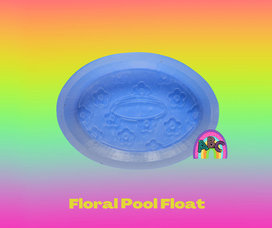 Floral Pool Float silicone mold