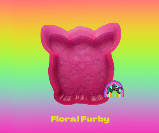 Floral Furb silicone mold