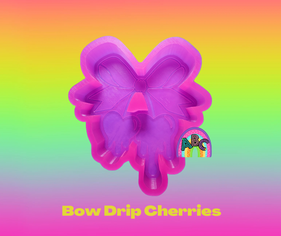 Bow Drip Cherries Silicone Mold