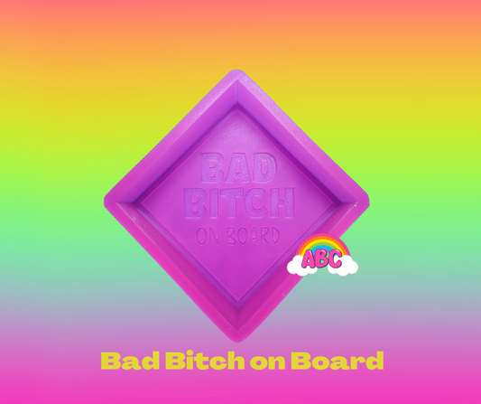 Bad B on Board silicone mold