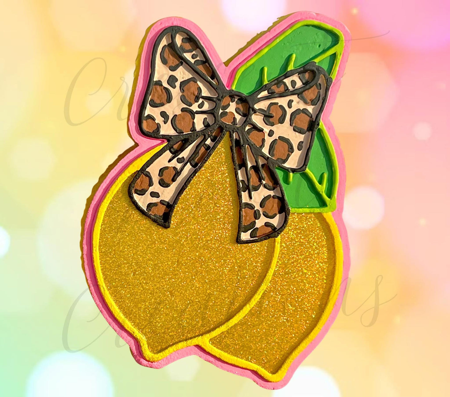 Bow Lemon Silicone Freshie Mold