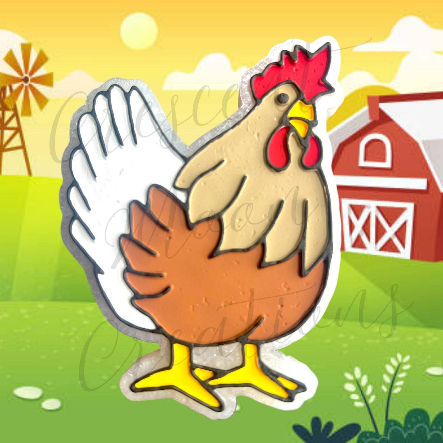 Chicken Silicone Freshie Mold