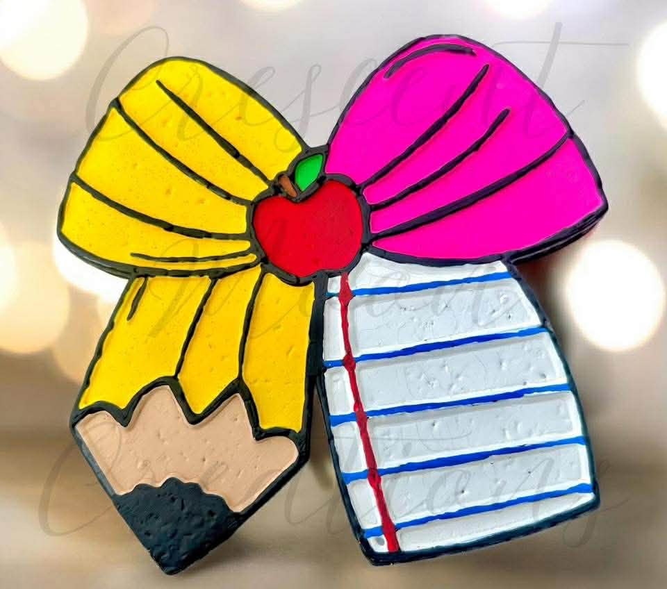 School Bow Silicone Freshie Mold