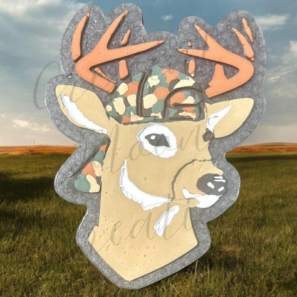 Buck with hat Silicone Freshie Mold