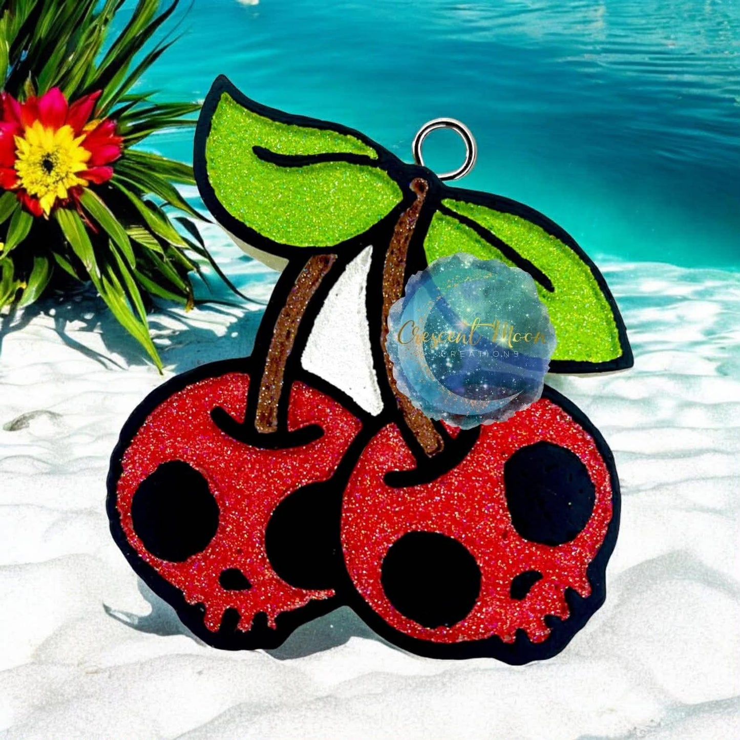 Skull  Cherries Silicone Freshie Mold