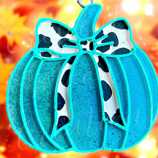 Bow Pumpkin Silicone Freshie Mold