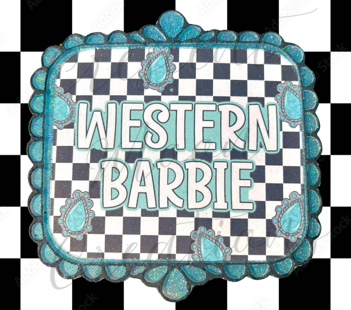 Western Frame silicone Freshie mold