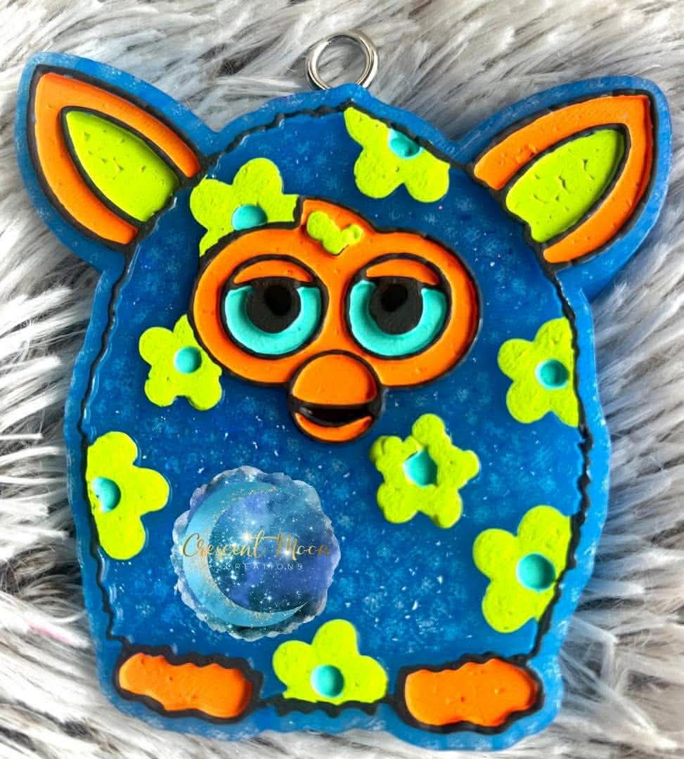 Floral Furb silicone Freshie mold