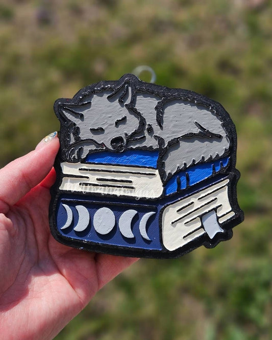 Wolf Book Stack Silicone Freshie Mold