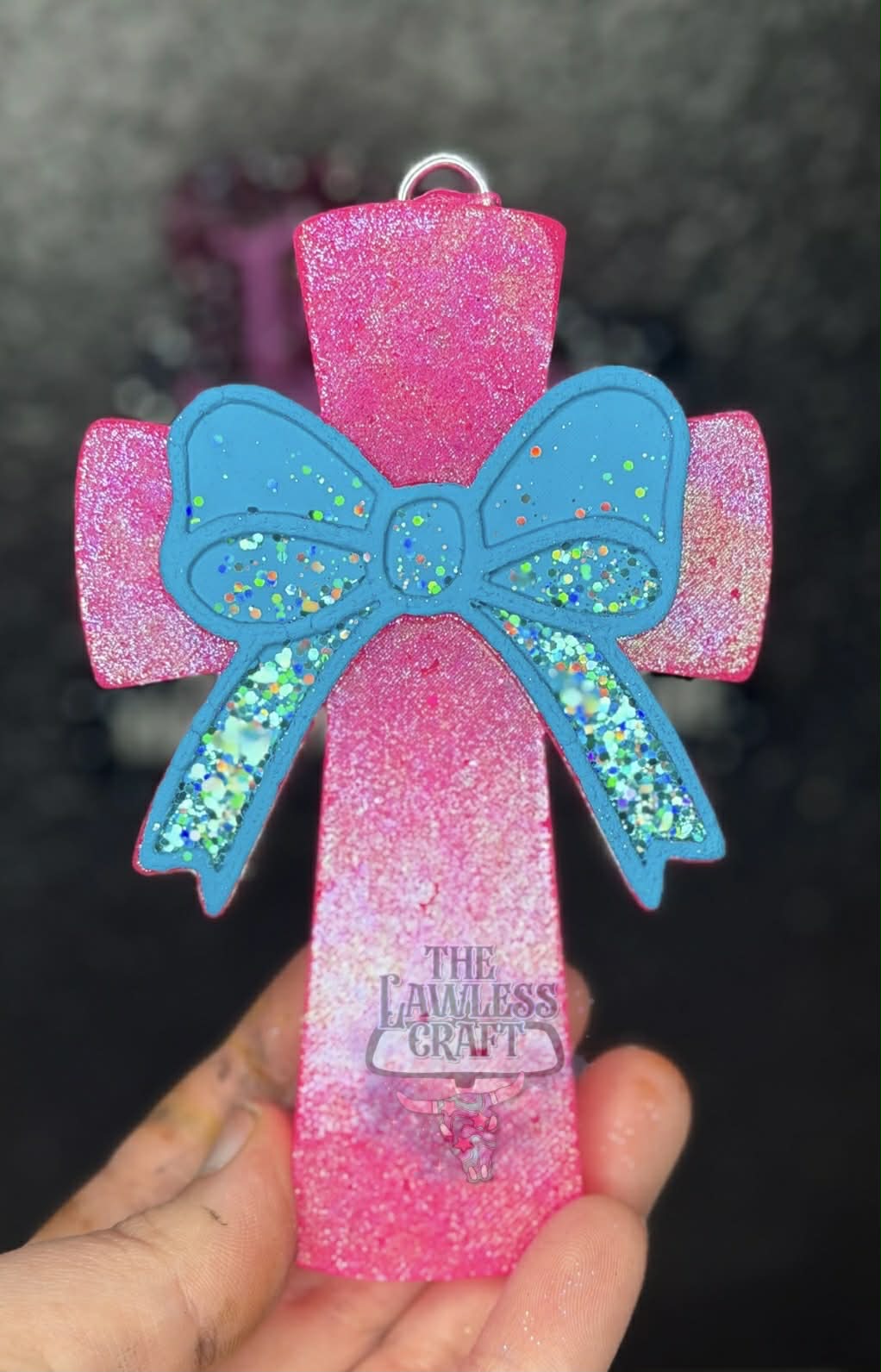 Bow Cross Silicone Freshie Mold