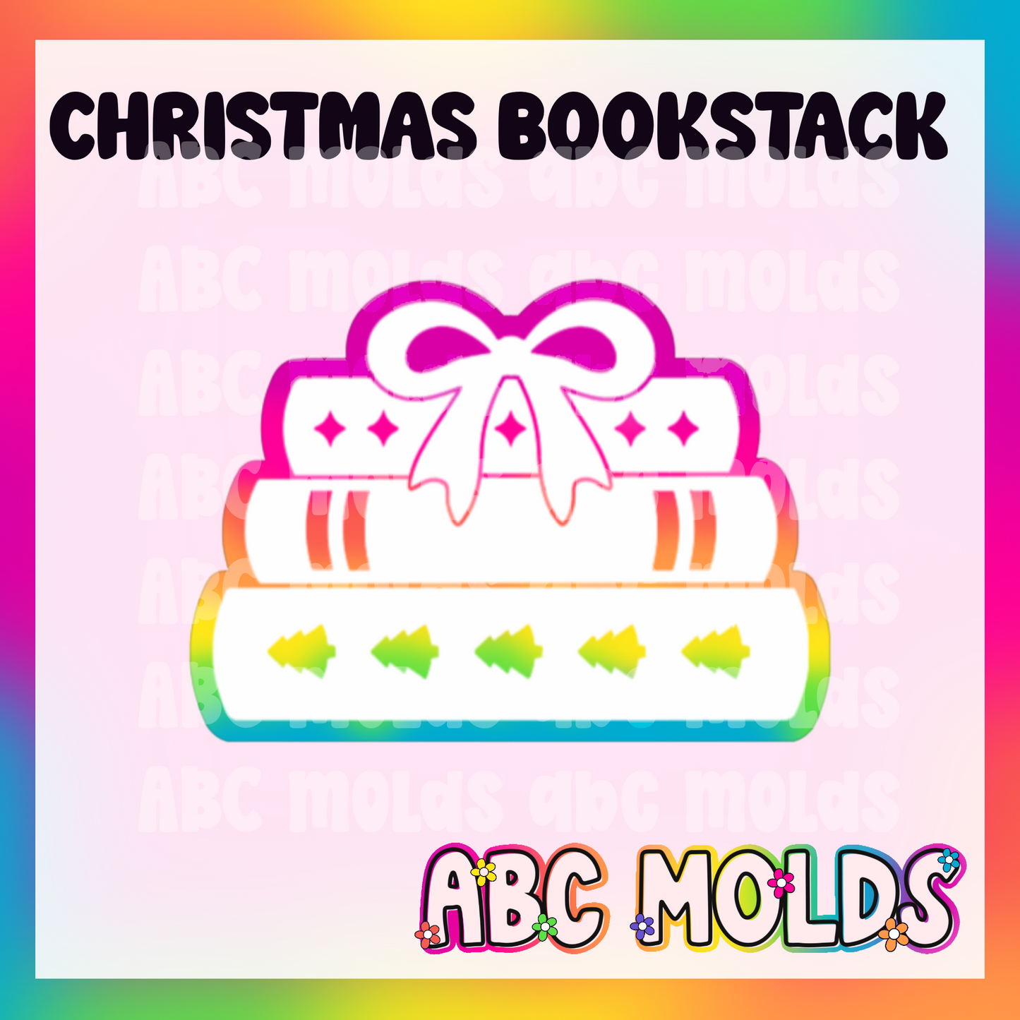 Christmas Books Silicone Freshie Mold