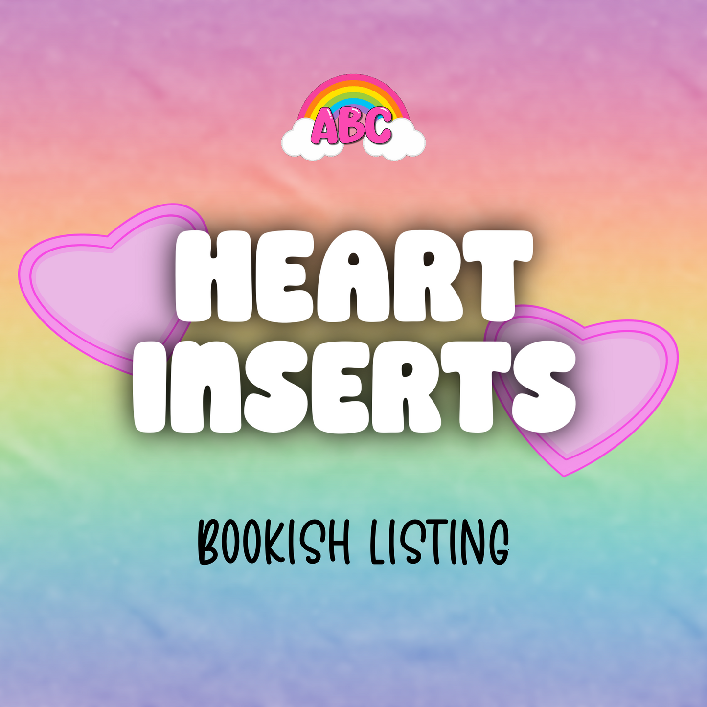 Heart Insert Listing - Bookish - Silicone Inserts