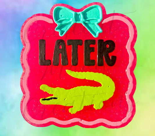 Later gator silicone freshie mold
