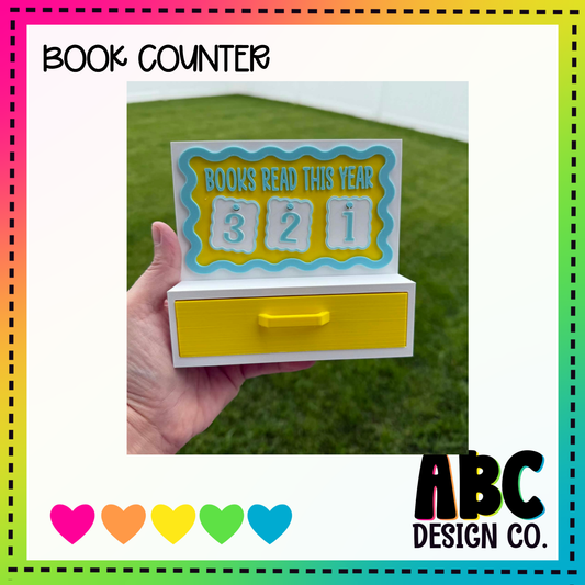 Books Read This Year - Bookshelf Decor - 3mf & STL - Digital Download