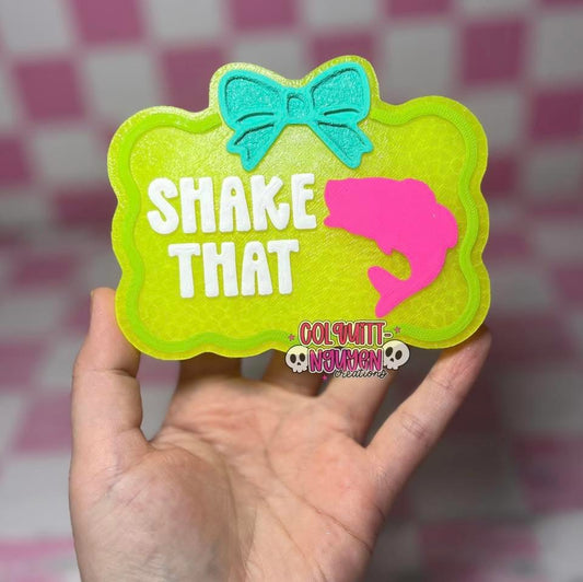 Shake that bass silicone freshie mold