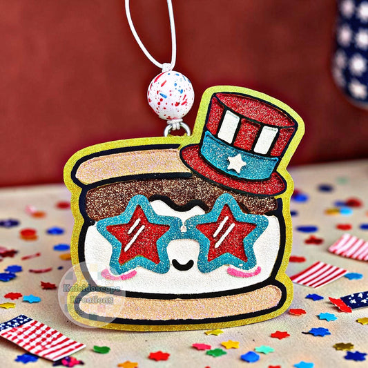 Patriotic Smore silicone freshie mold