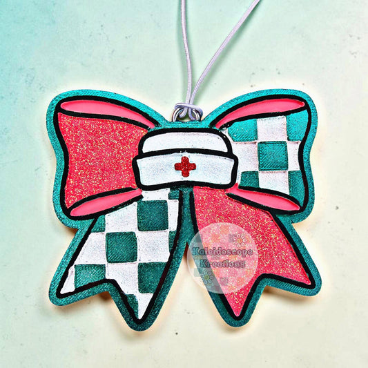 Nurse Bow Silicone Freshie Mold
