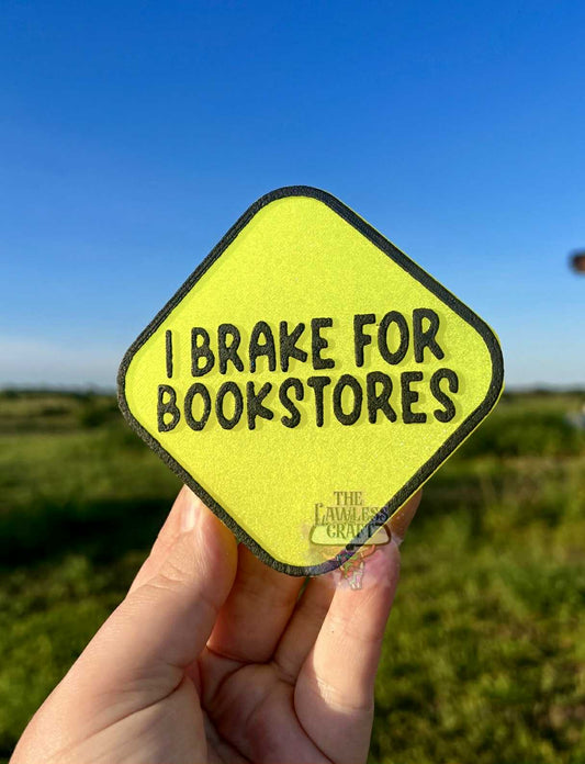 I brake for bookstores silicone mold