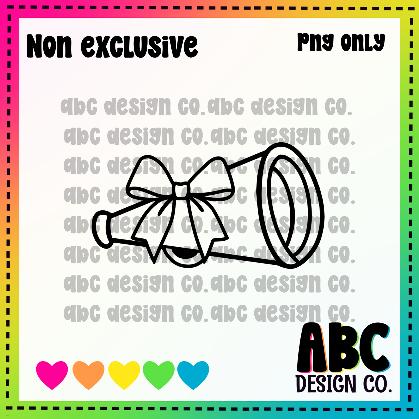 Bow Megaphone PNG - NON Exclusive - digital download