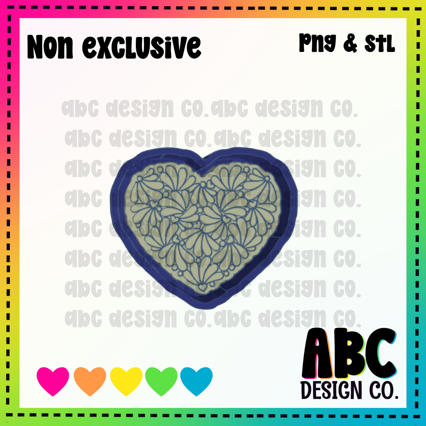 Talavera Heart STL - digital download