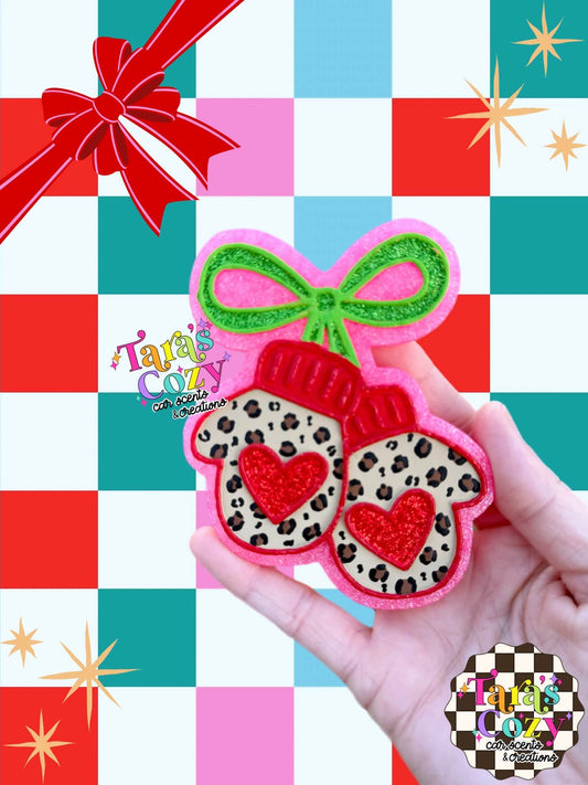 Winter Mitts Silicone Freshie Mold